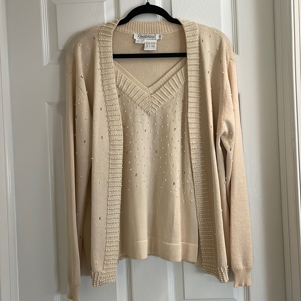 Belldini Sweater Top Matching Set New